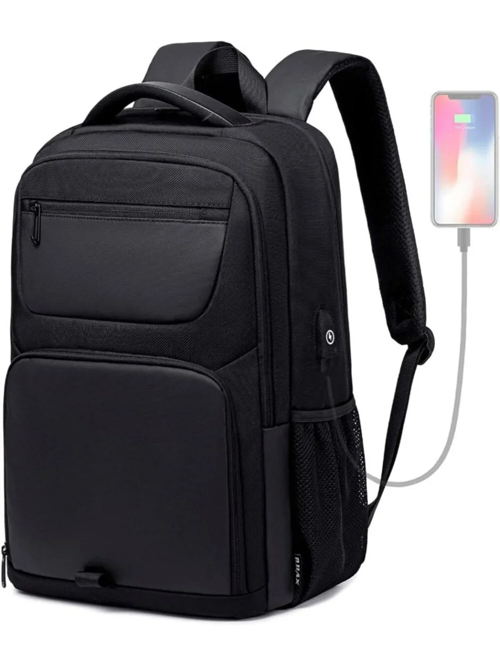 Stylish Water-Resistant Laptop Backpack with USB Port, Anti-Theft 17.3